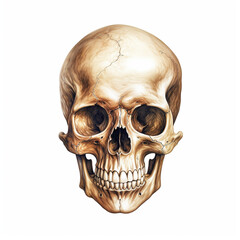 Obraz premium Skull retro illustration for halloween