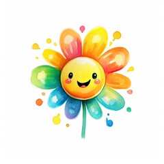 Delighted Flower Watercolor Clipart