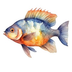 Watercolor Fish Clipart