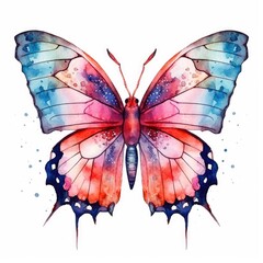 Butterfly Watercolor Awesome Unique Design Cute Clipart