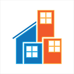 logo or symbol for apartment city and property