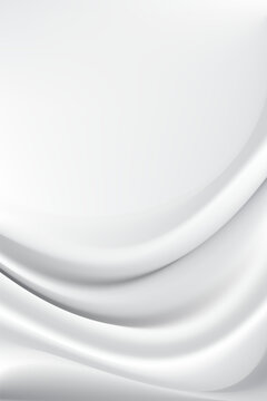 White fabric pattern. Texture of crumpled cloth. silky Vector background.