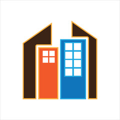 logo or symbol for apartment city and property