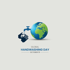 Global Handwashing Day. World Handwashing Day. Handwashing creative concept.