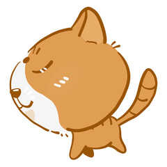 Orange cat character