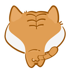 Orange cat character
