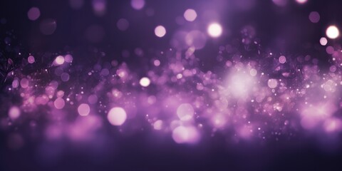Purple Glitter With Sparkle Of Lights And Stars, purple tone blur bokeh light, generative ai