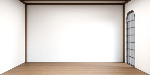 Japan style Big living area in luxury room japandi style decoration.