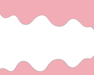 Pink cream on a white background. Vector illustration for your design.