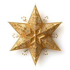 golden christmas star 
