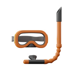 Snorkeling Outdoor Adventure 3D Illustrations
