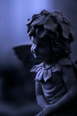 Fototapeta na wymiar High-resolution closeup shot of an angel statue