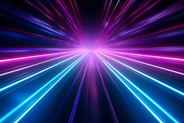 Obraz premium Abstract futuristic background high speed straight