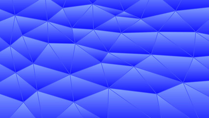 Fototapeta premium abstract vector stained-glass triangle mosaic background - blue