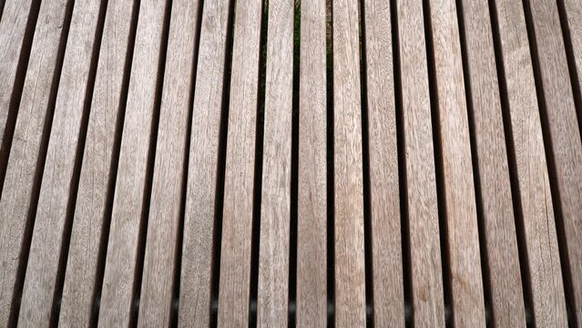 Closeup of wooden boards background with pattern surface