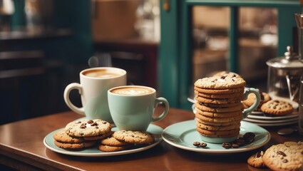 Afternoon vintage cafe.
Generative AI