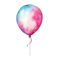 watercolor balloon colorful graphic clip art AI art Midjourney