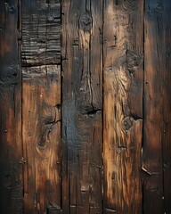 Rustic Old Wood Texture Detail. Generative ai