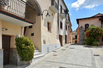 Naklejka premium The village of Ruviano in Campania, Italy.