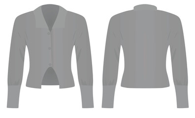 Long sleeve sweater. vector illustration