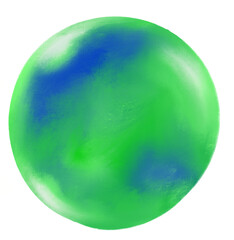 Round sphere circle circlular bubble shape hand painting   element