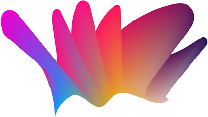 Dynamic flowing wave lines design element. Abstract wavy lines gradient vector illustration. Abstract colorful gradient blend wave lines and technology background.	