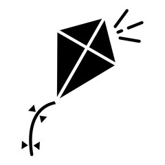 Kite Glyph Icon