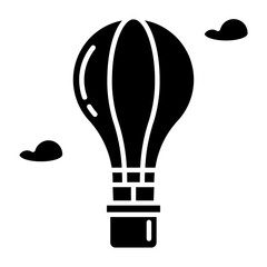 Obraz premium Air Balloon Glyph Icon