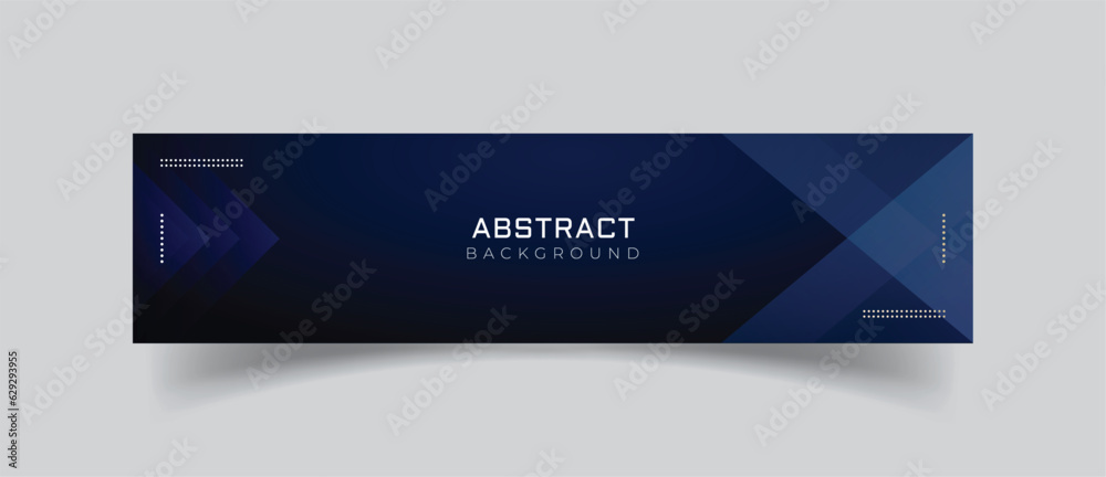 Poster linkedin banner design with abstract background