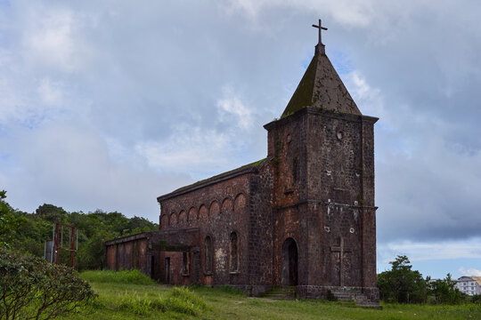 The Church of Mount Bokor at the Bokor National Park in Kampot, Cambodia	
