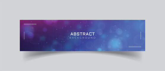Linkedin banner colourful bubbles background