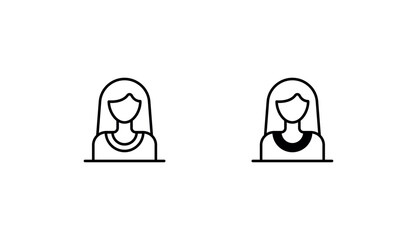 Receptionist icon design with white background stock illustration