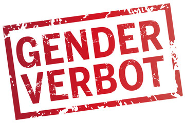 stempel Gender-Verbot
