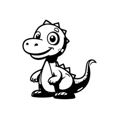 dinosaur sketch drawing for child