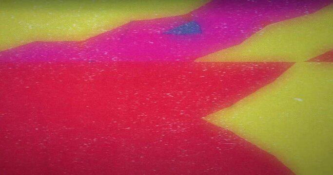 Psychedelic 8-bit Odyssey - loop. Analog Style Stop-Motion with Paper Texture.