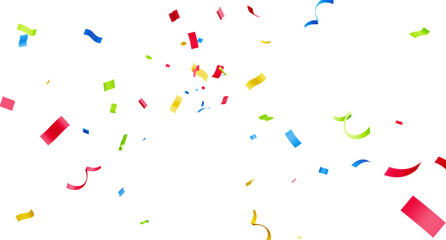 3d render of confetti floating isolated.