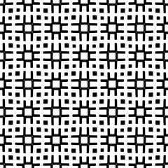Black and white geometric seamless pattern with abstact shapes. Repeat pattern for fashion, textile design,  on wall paper, wrapping paper, fabrics and home decor.