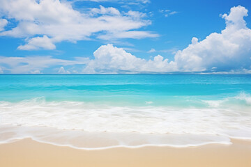 Obraz premium 真夏の海と青い空 Midsummer Sea and Blue Sky Generative AI