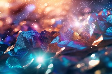 Obraz premium Colorful Abstract Crystal Formation 