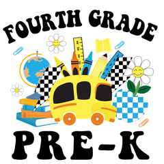 retro vintage classic school grade, pre school, pre-k, first grade, second grade, third grade, fourth grade, fifth grade, sixth grade, vintage 100 days of school , teacher 100 days of school svg png 
