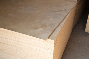 Naklejka na ściany i meble Plywood.Building material for interior work around the house.