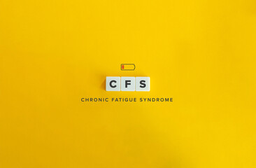 CFS or Chronic Fatigue Syndrome Concept Image and Banner.