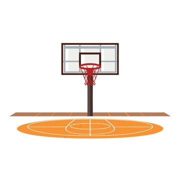 recommend clip art: Basketball court background vector illustration
                    