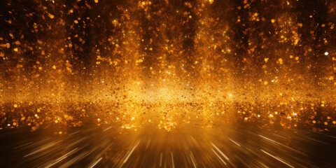 Fototapeta premium A shiny gold color glitter background. AI generated