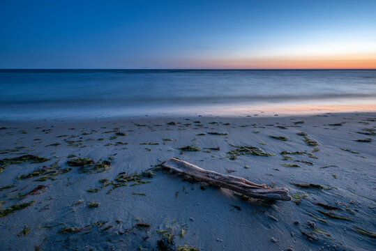 Beach At Sunset Lake Peipus