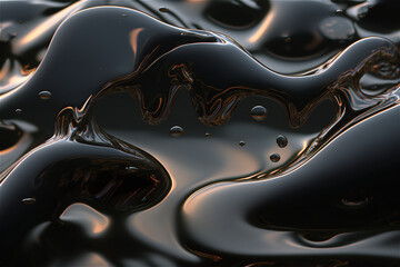 black liquid