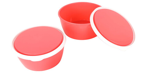 Images of a food container on a white background