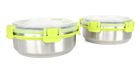 Images of a food container on a white background