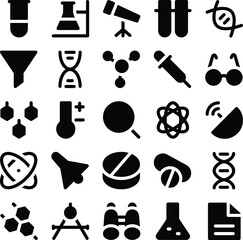 Science Line Vector Icons Pack

