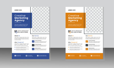 creative modern Business Flyer design template, Vector illustration.